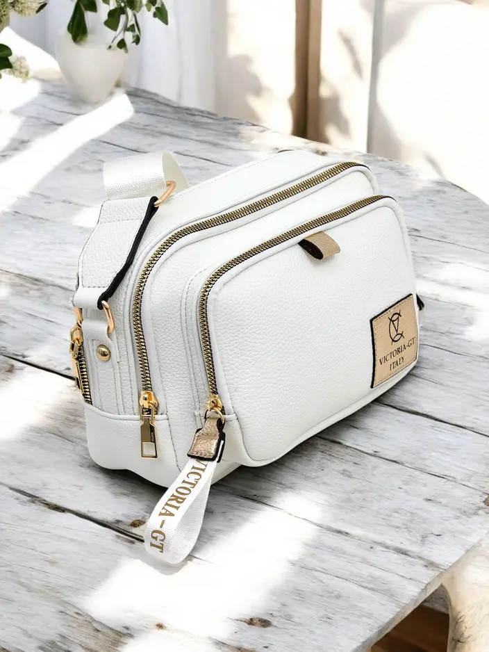 Royalfashion Vielseitige Umhängetasche aus ökologischem Leder