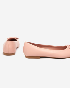 Spitze Damen-Ballerinas in Pink mit Verzierung an der Spitze Manico - Footwear