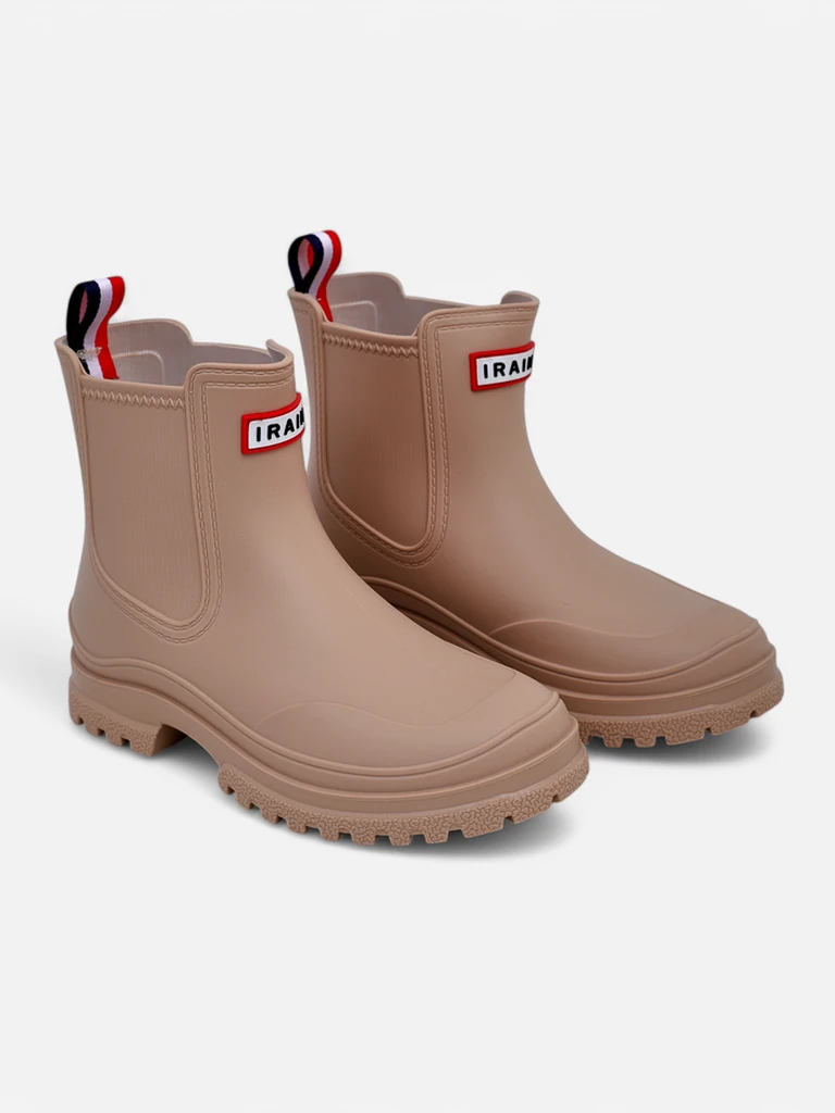 Royalfashion Damen Stiefeletten aus Gummi Lamen