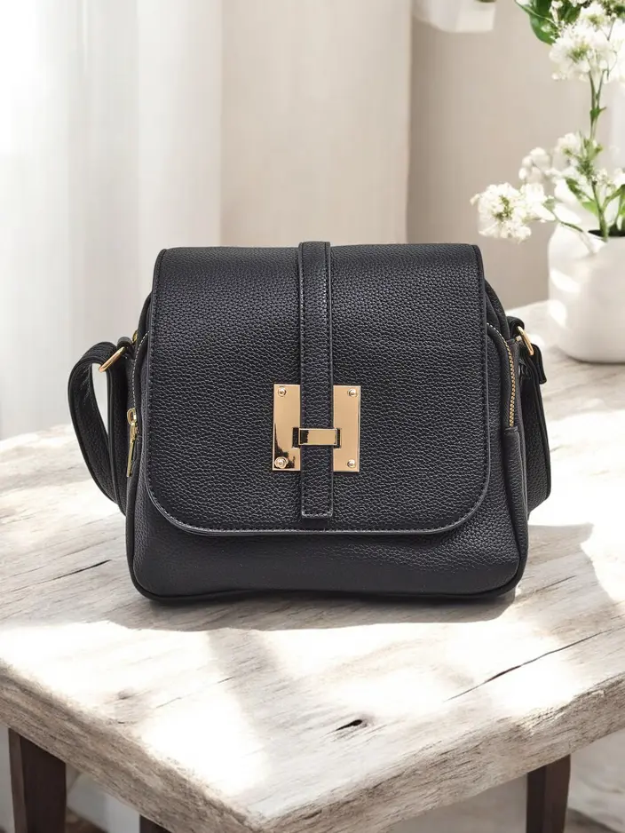 Royalfashion Vielseitige quadratische Handtasche aus Eco-Leder