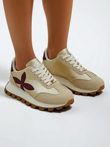 Royalfashion Damen Sportschuhe auf einer dickeren Sohle Aloqa