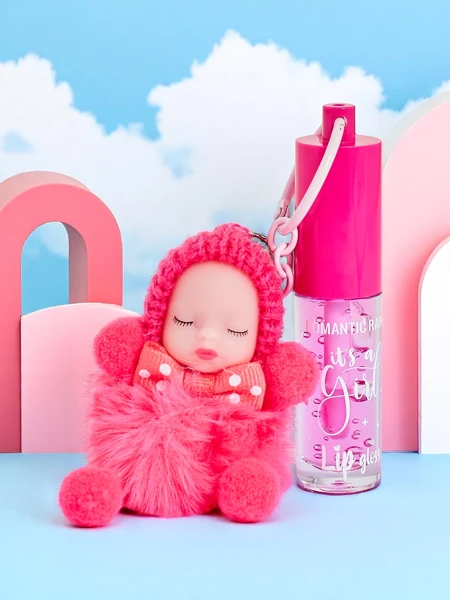 Lipgloss für Kinder mit Puppe Fuchsia