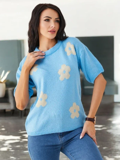 Royalfashion Damenpullover mit Blumen