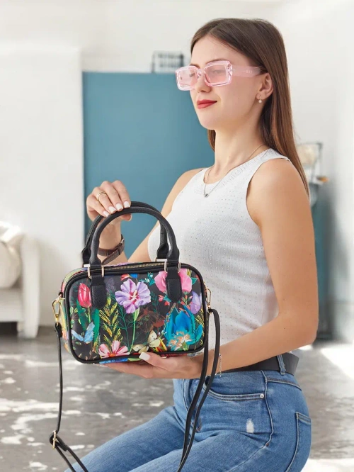 Royalfashion Florale Handtasche Typ Aktentasche