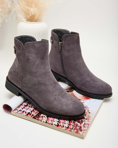 Royalfashion Graue Damenstiefel a'la sztyblety Elegant Vibes