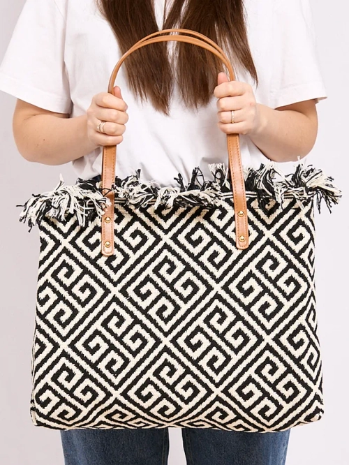 Royalfashion Оксамитова плетена покупецька сумка