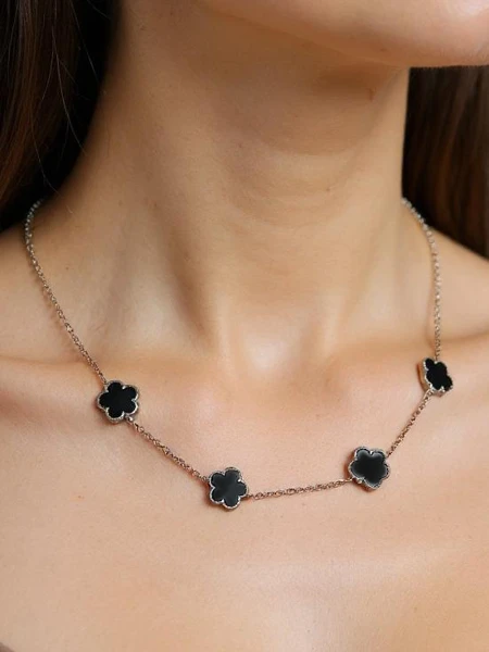 Намисто Aurelia Clavis з перламутром у золотій оправі