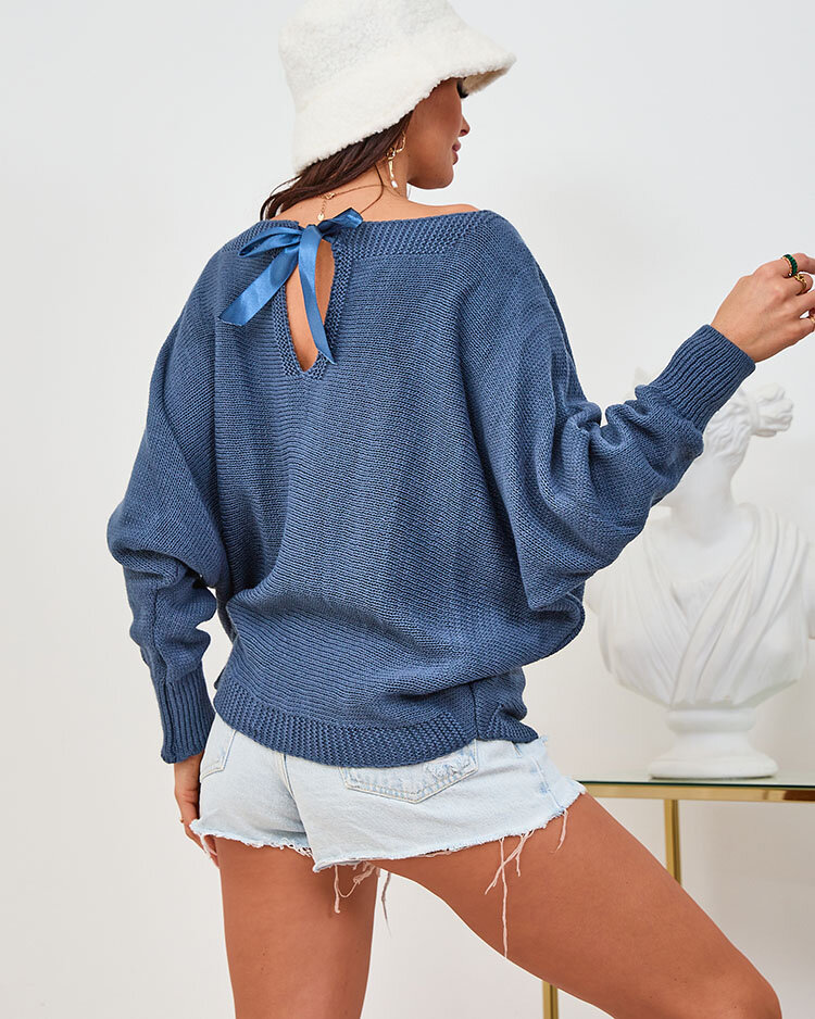 Royalfashion Marineblauer Pullover für Damen