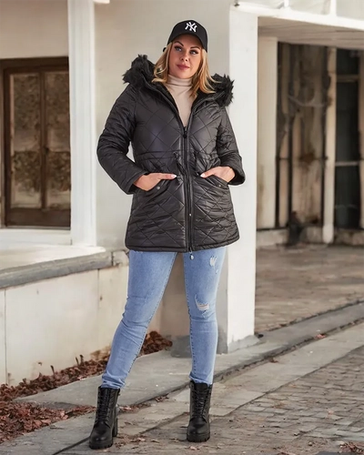 Royalfashion Steppjacke für Damen in schwarz