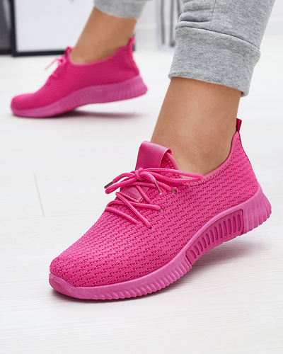 Fuchsia Sportschuhe für Damen aus Stoff Vobbu- Footwear