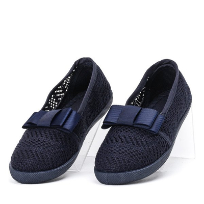 Marineblaue Slipper für Mädchen Tabbi - Schuhe