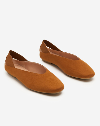 Damen-Ballerinas in Camel Lojara - Footwear