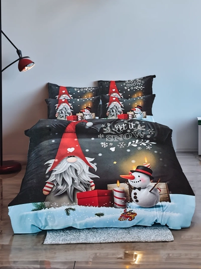 Royalfashion Weihnachtsbettwäsche 160x200 Set aus 3 Teilen