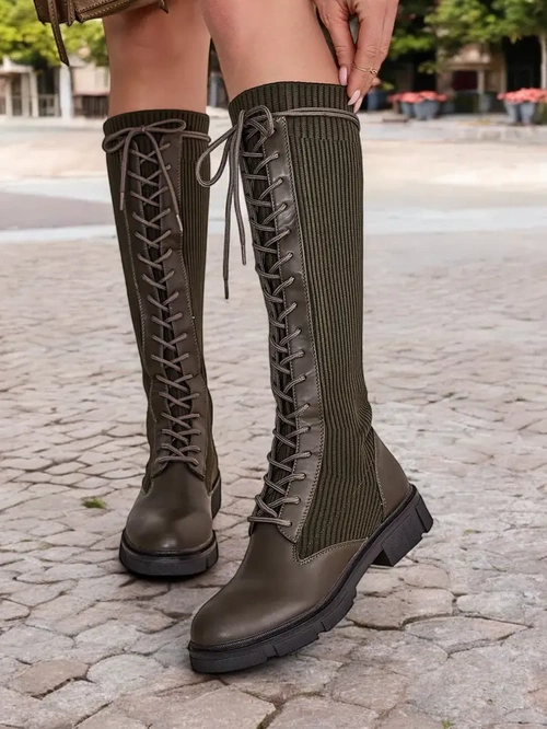 Royalfashion Schnürstiefel für Damen Zoewi