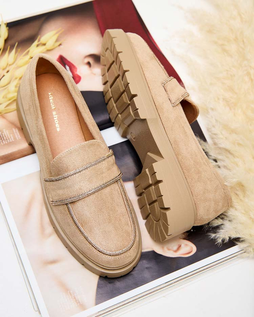 Royalfashion Жіночі мокасини з цирконами Eroime