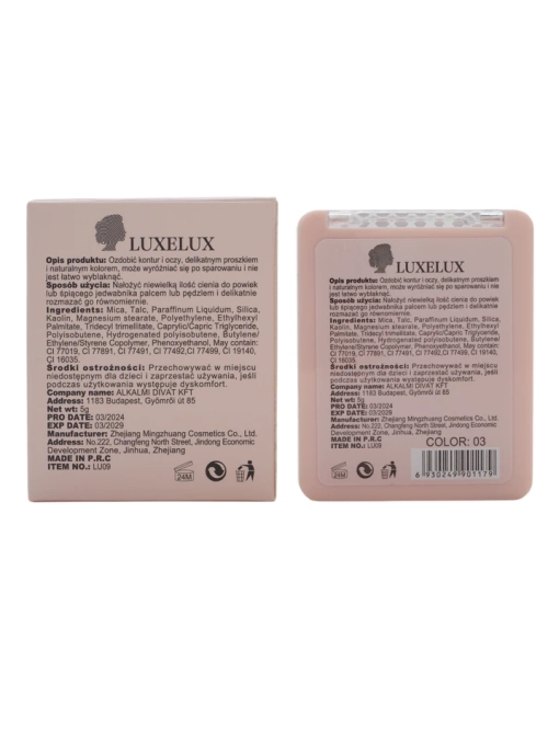 Luxelux Тіні для повік палітра 01 5г