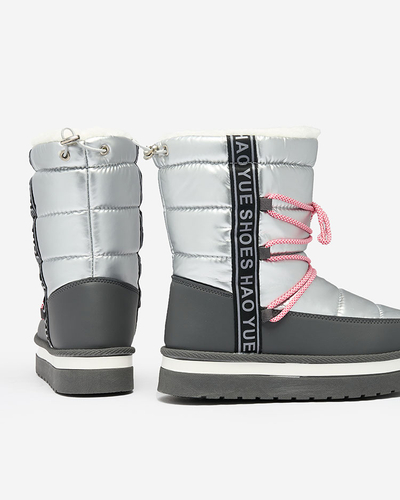 Royalfashion Silver Damen Schneestiefel Gepanden