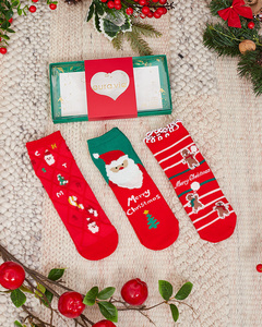 Royalfashion Weihnachts-Kindersocken im Karton 3/Pack