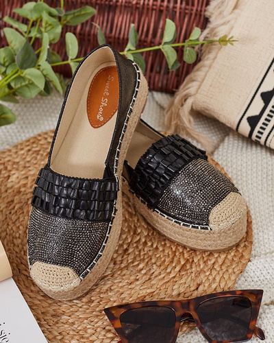 Royalfashion Damen Teirra Zirkonia Espadrilles